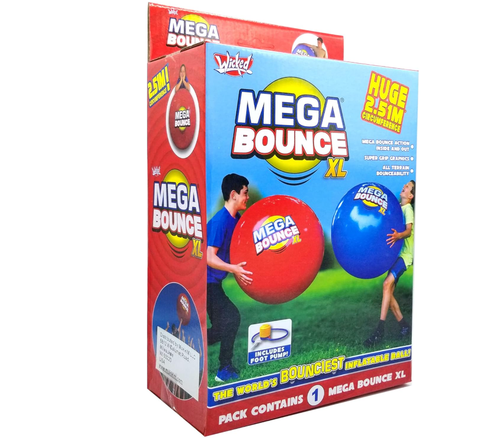 Wicked Mega Bounce XL Inflatable Ball WKMBX - Colorland Toys