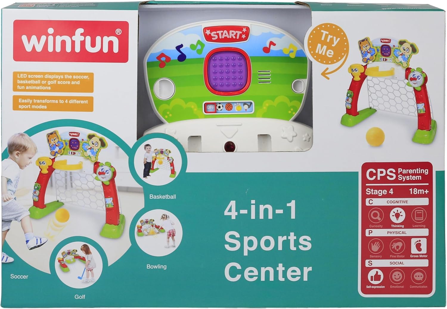 Winfun 4 -in -1 Sports Center 06003 - Colorland Toys