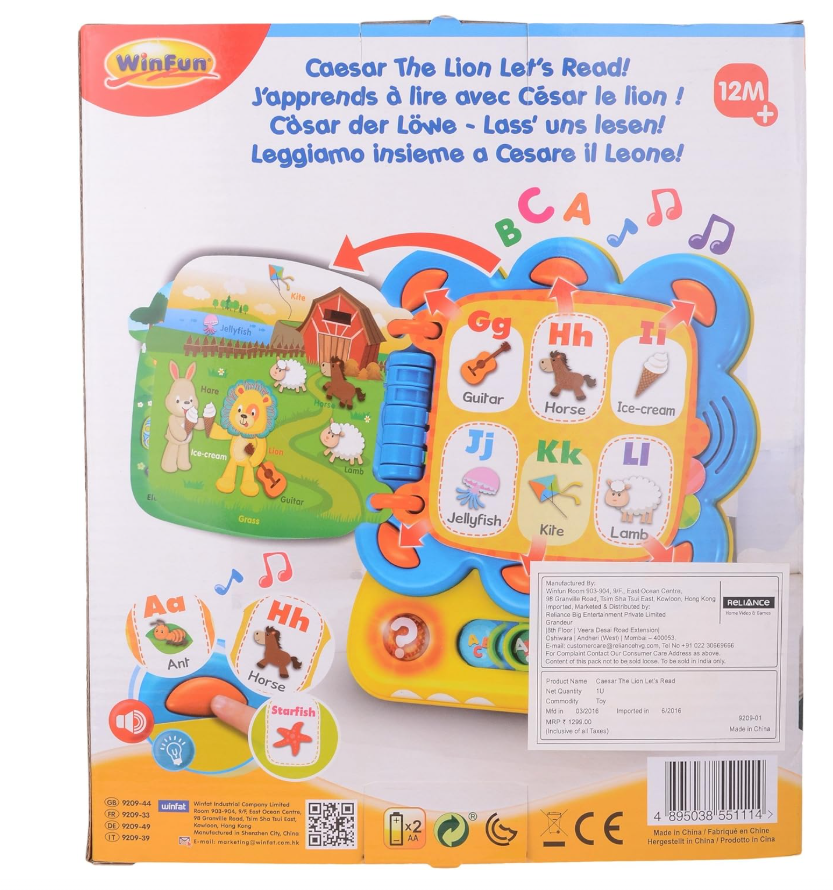 Winfun Caesar The Lion Lets Read 009209 — image 3