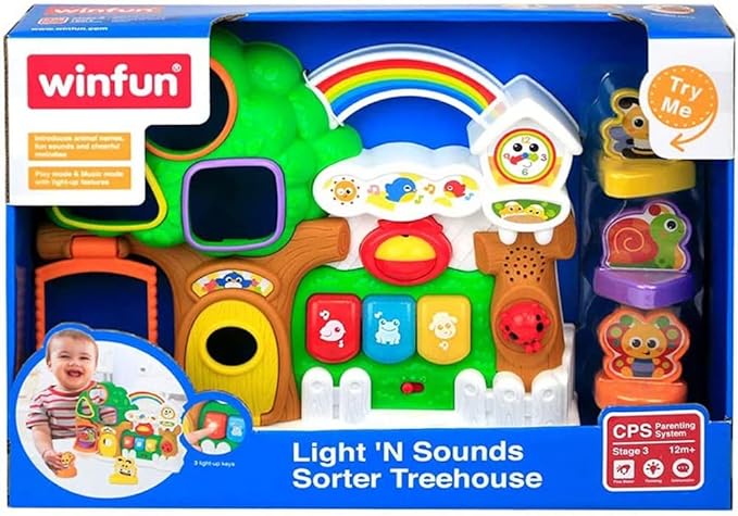 WinFun Light 'N Sounds Sorter Treehouse 000786 — image 4