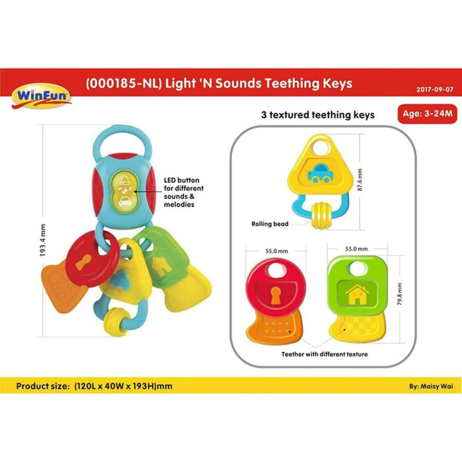 Winfun Light ‘N Sounds Teething Keys 000185 — image 3