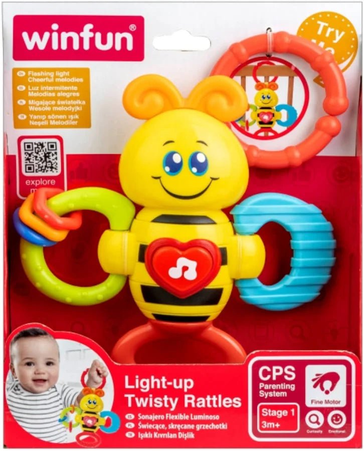 WinFun Light-Up Twisty Rattles - Bee 000625 — image 2