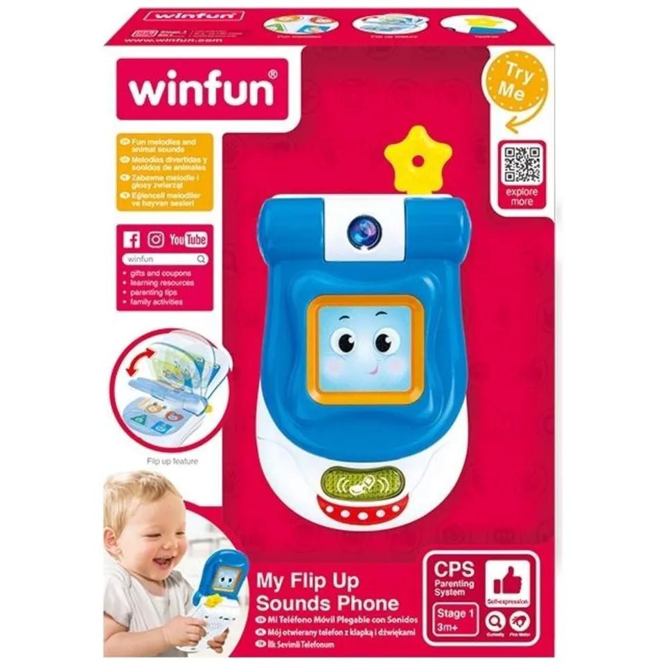Winfun My Flip Up Sounds Phone 000618 - Colorland Toys