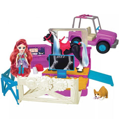 Winner's Stable Deluxe Vet Trailer Vehicle Playset 22pc 53190 - Colorland Toys