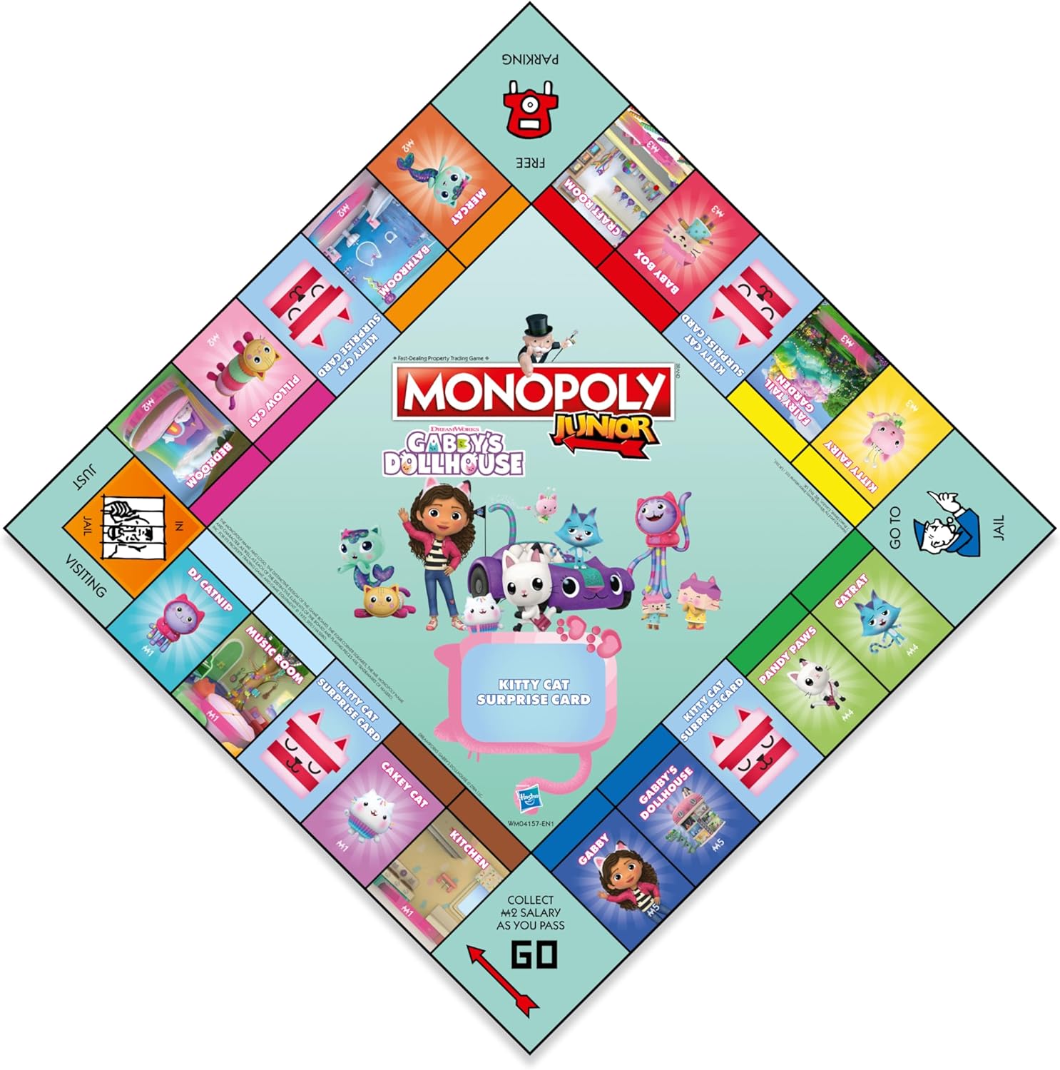 Winning Moves Monopoly Junior Gabbys Dollhouse WM04157 - Colorland Toys