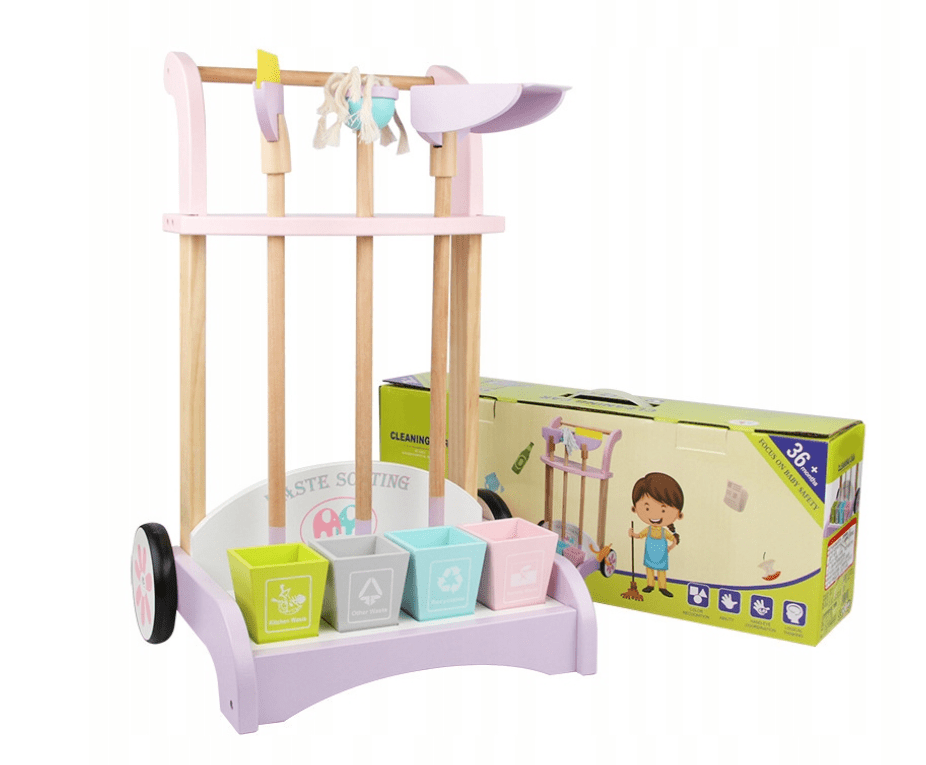 Wooden Cleaning Toy Set MSN19005 - Colorland Toys