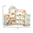 Wooden Dollhouse Pink MSN23031