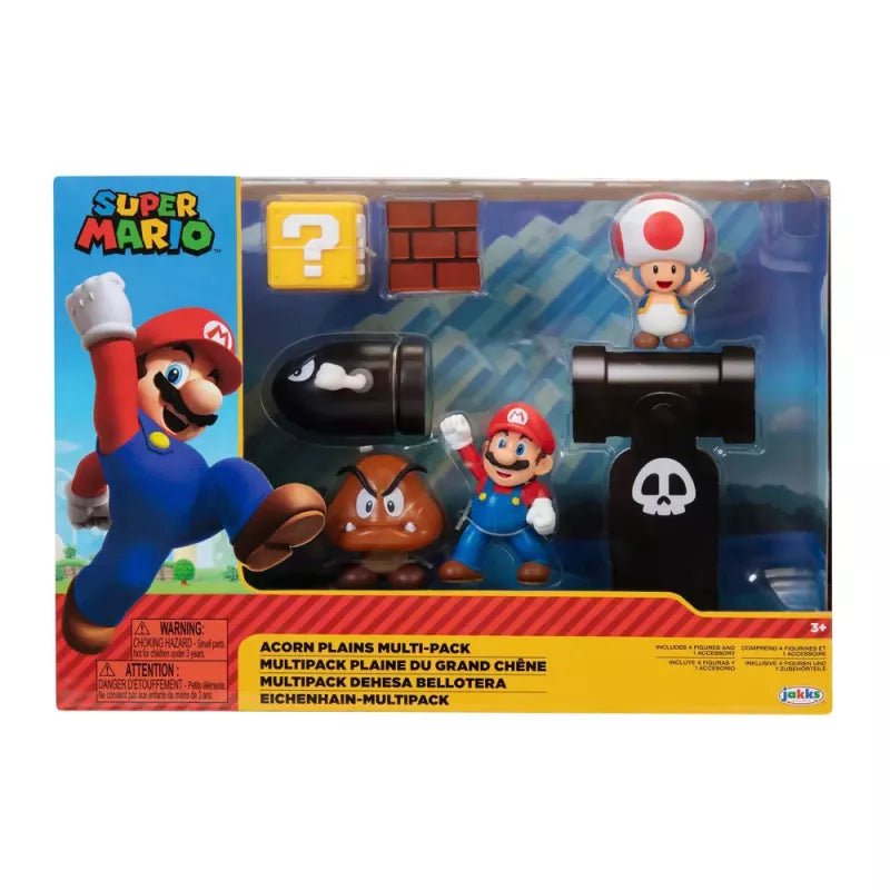 World of Nintendo Super Mario Acorns Plains Diorama Set 64510 - Colorland Toys