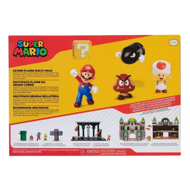 World of Nintendo Super Mario Acorns Plains Diorama Set 64510 - Colorland Toys