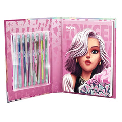 Wow Generation Colouring Notebook With 8 Metallic Gel Pens WOW00143 - Colorland Toys