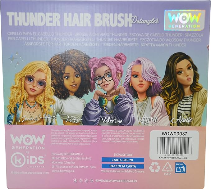 WOW Generation Hair Brush Asst. WOW00087 - Colorland Toys