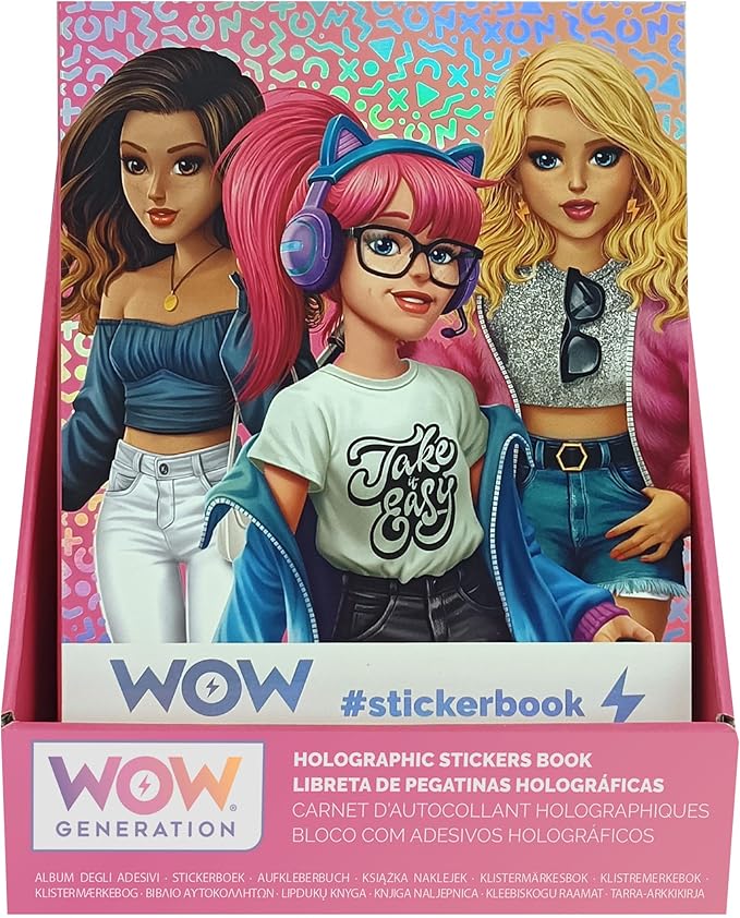 WOW Generation Holographic Sticker Book WOW00059 - Colorland Toys