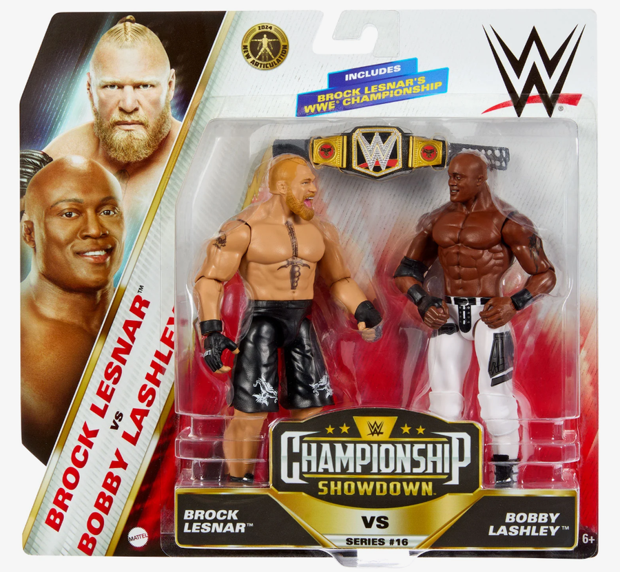 WWE Championship Showdown Wrestlers Action Figure - Bobby Lashley VS Brock Lesnar HTW05/GDF63
