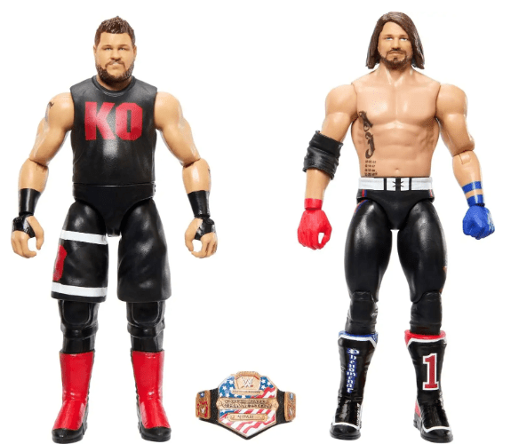 WWE Championship Showdown Wrestlers Action Figure - Kevin Owens VS AJ Styles HTW04/GDF63 — image 2