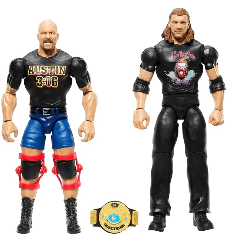 WWE Championship Showdown Wrestlers Action Figure - Stone Cold VS Triple H HTW03/GDF63 — image 4