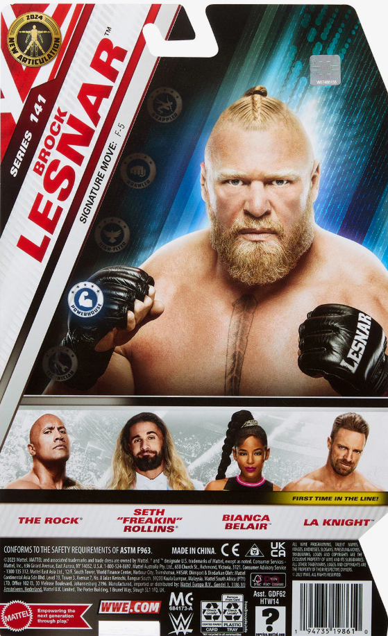 WWE Series 141 Brock Lesnar Action Figure HTW14/GDF62 — image 2