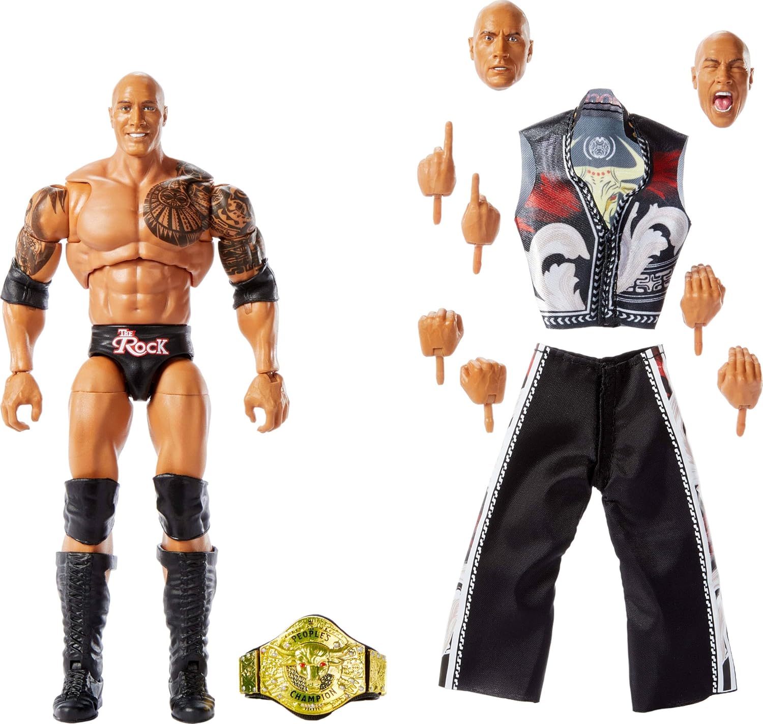 WWE Ultimate Edition The Rock Action Figure – 6” with Accessories (JCJ69) - Colorland Toys