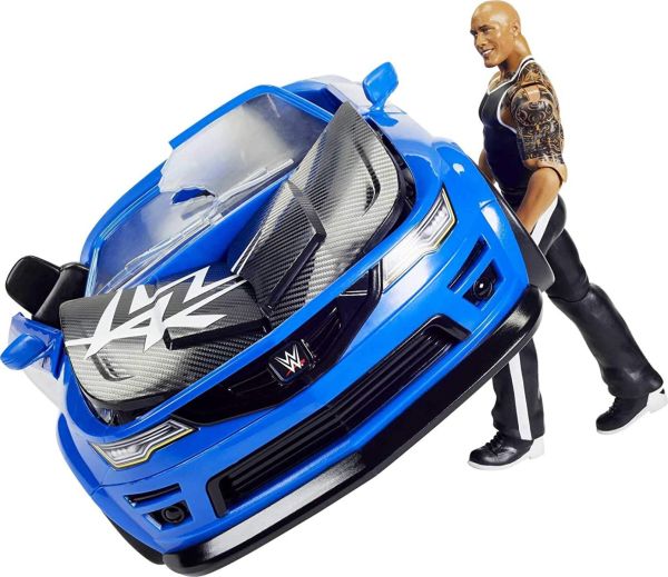 WWE Wrekkin Slam - Mobile Vehicle with The Rock Basic Action Figure GYV51 - Colorland Toys