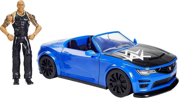 WWE Wrekkin Slam - Mobile Vehicle with The Rock Basic Action Figure GYV51 - Colorland Toys