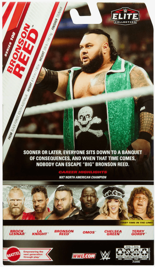WWE Wrestling Elite Collection Series 108 Bronsin Reed HTX52/GDF60 — image 2