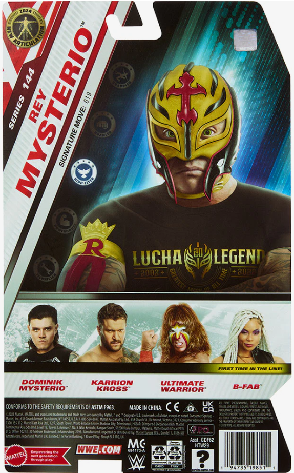 WWE Wrestling Series 144 Rey Mysterio Action Figure HTW29/GDF62 — image 2