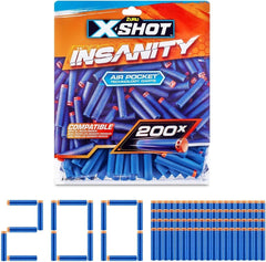 X - Shot 200 Darts Pack Refil Insanity XS - 36624 - Colorland Toys