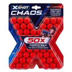 X - Shot 50 - Piece Chaos Dart Ball 36327 - Colorland Toys