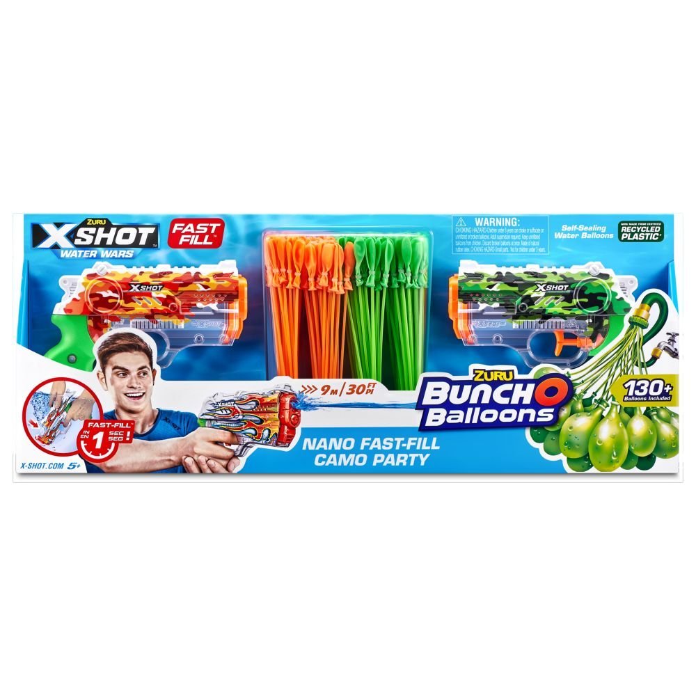 X-shot Bunch O Balloons Nano Fast Fill Camo Party XS-56506 — image 1