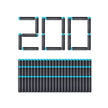 X-Shot Excel Dart Refill Gray/Blue 200-pack XS-36500