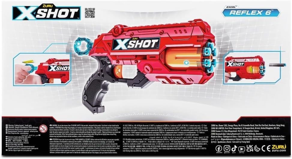 X-Shot Excel Reflex-6 XS-36433-A/36433 - Colorland Toys