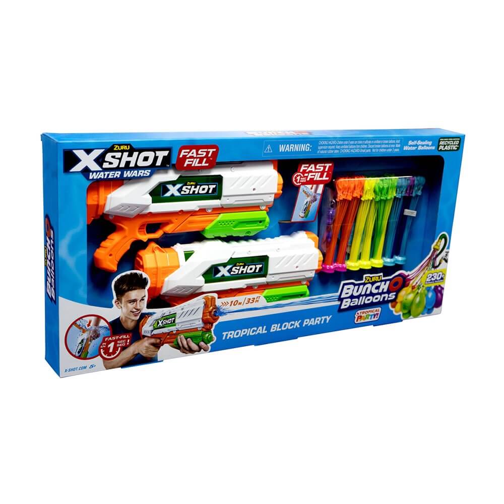 X - Shot Fast Fill Bunch O Balloons Tropical Block Party XS - 56499 - Colorland Toys