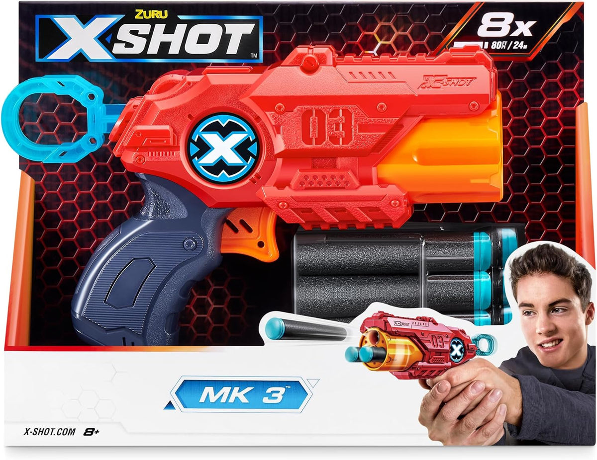 X-Shot MK3 Blaster 8 Foam Darts — image 1