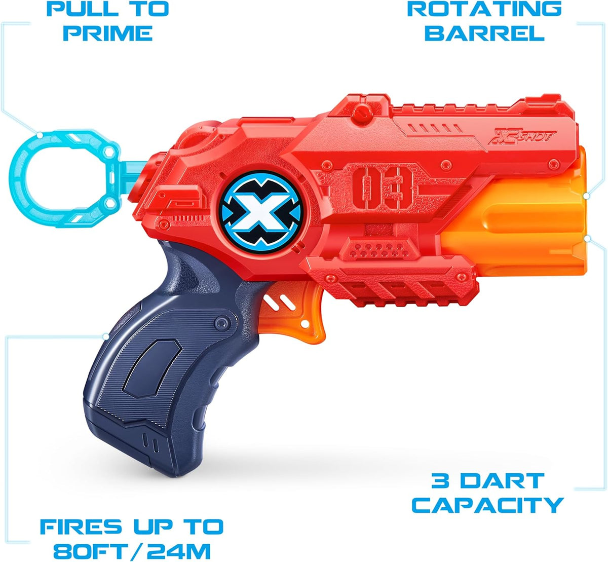 X-Shot MK3 Blaster 8 Foam Darts — image 4