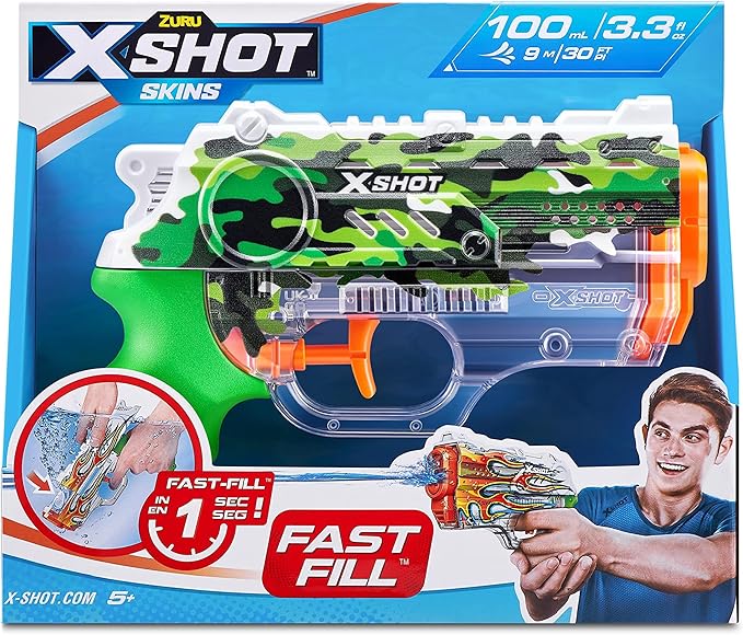 X-Shot Nano Water Fast-Fill Skins Jungle Camo XS-11853B — image 1