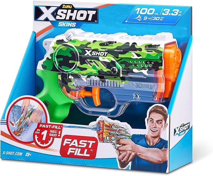 X - Shot Nano Water Fast - Fill Skins Jungle Camo XS - 11853B - Colorland Toys