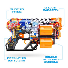 X - Shot Skins Dread Super Speed Sonic 12 Darts XS - 36583E - Colorland Toys