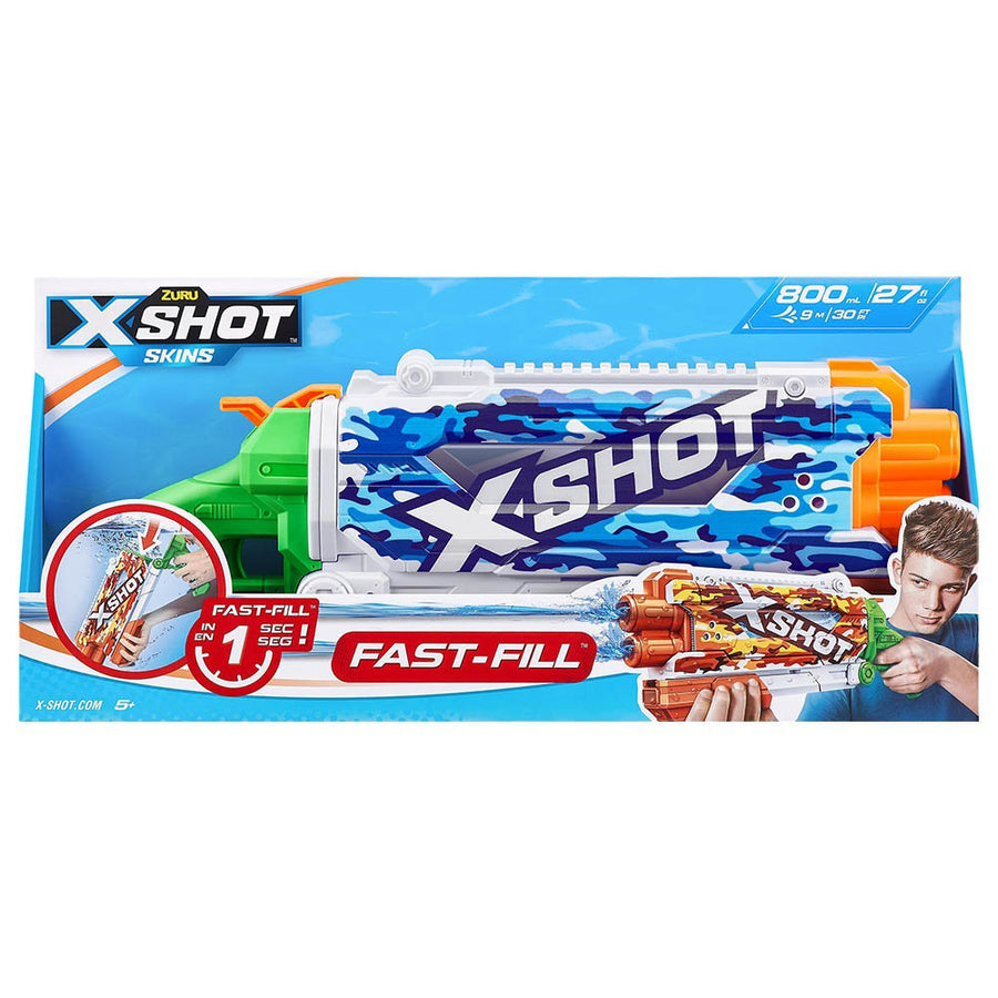 X-Shot Skins - Fast-Fill Pump Action Water Blaster - Water Camo XS-11855E — image 1