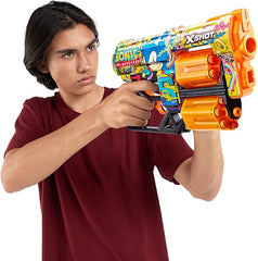 X - Shot Skins Flux Hyper Spike Sonic Blaster - Colorland Toys