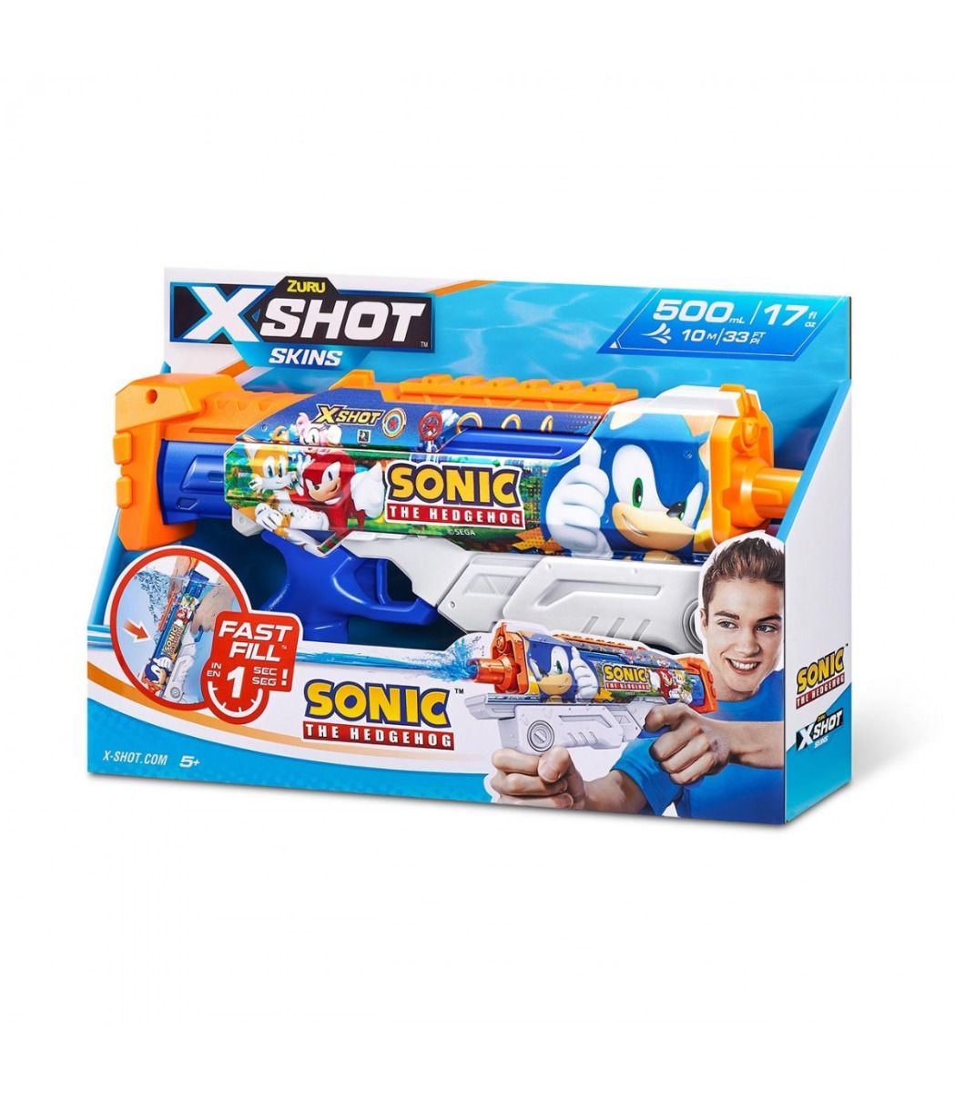 X - Shot Skins Hyperload Fast Fill Sonic The Hedgehog XS - 118107 - Colorland Toys