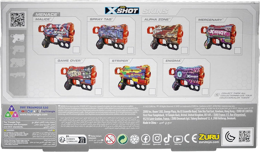 مجموعة X-Shot Skins Menace المكونة من 4 قطع، 24 سهمًا — image 3