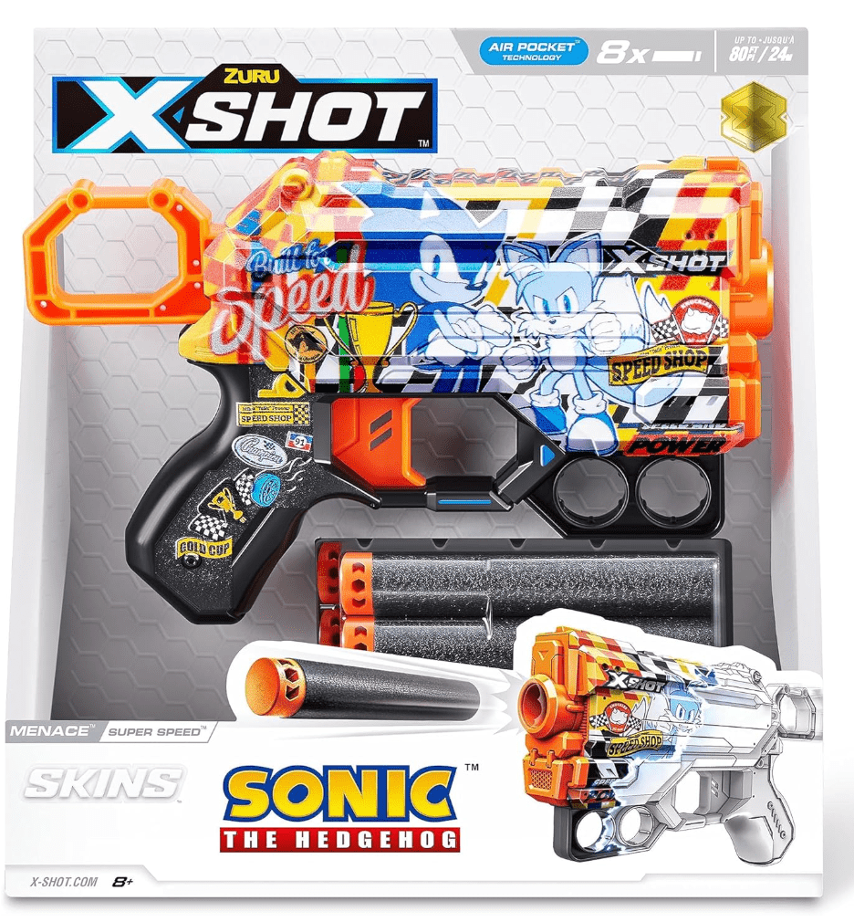 X-Shot Skins Menace Sonic 8Darts XS-36660A — image 1