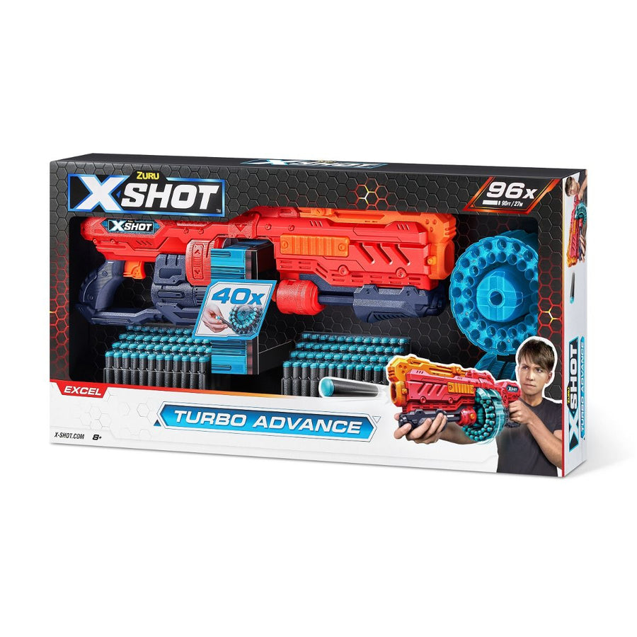 X-SHOT Turbo Advance 40 Dart Barrel with 98 Darts 36136 — image 1