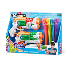 X - Shot Water Combo [2xMicro Fast Fill + 3xTropical Party BOB] XS - 56601 - Colorland Toys