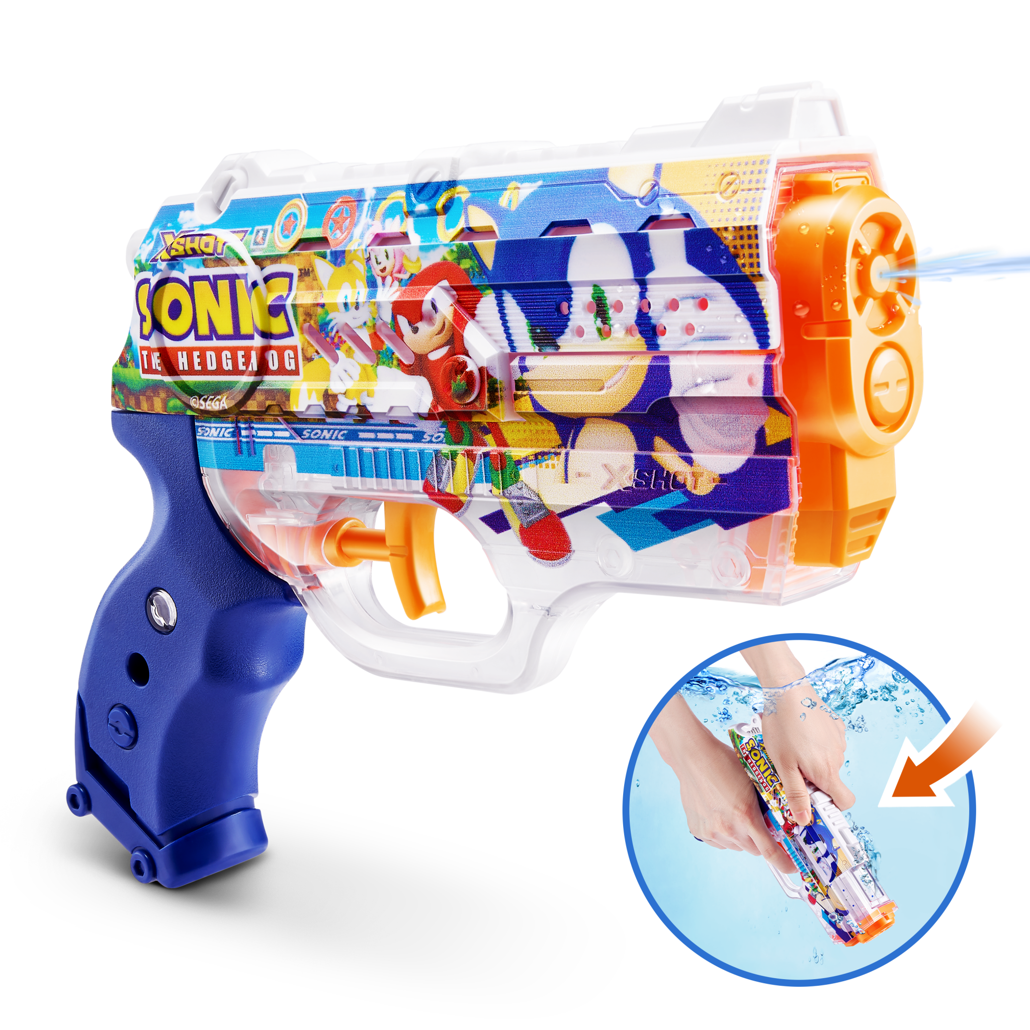 X - Shot Water Nano Fast - Fill Skins Sonic XS - 118166/118166 - Colorland Toys