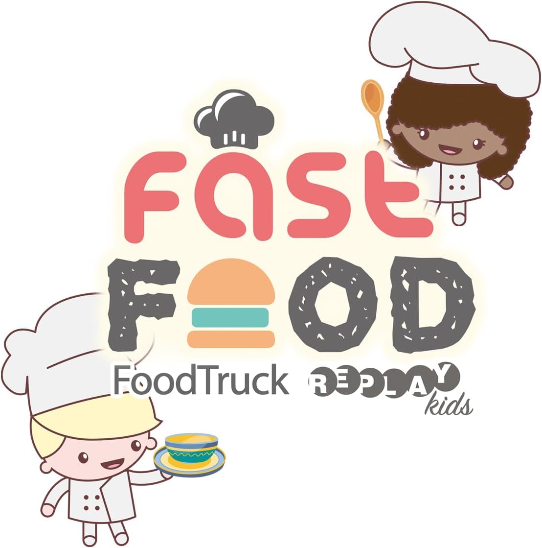 XC Little Chef Fast Food Cart 008 - 958 - Colorland Toys