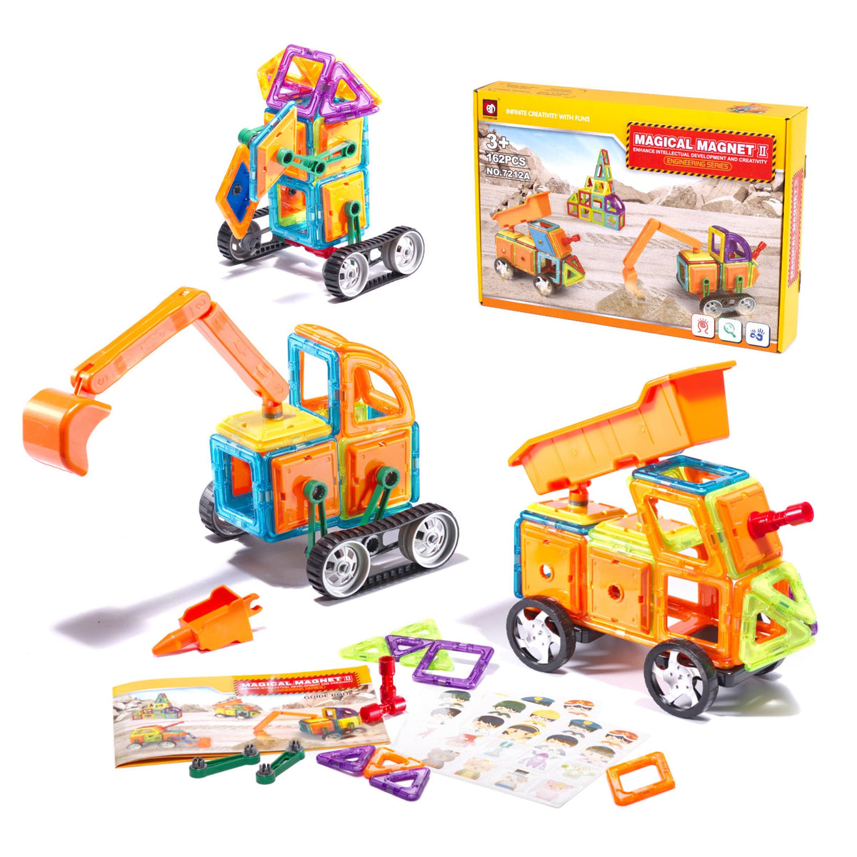 Xinbida Magical Magnetic Blocks 162-Pcs 7212B — image 9