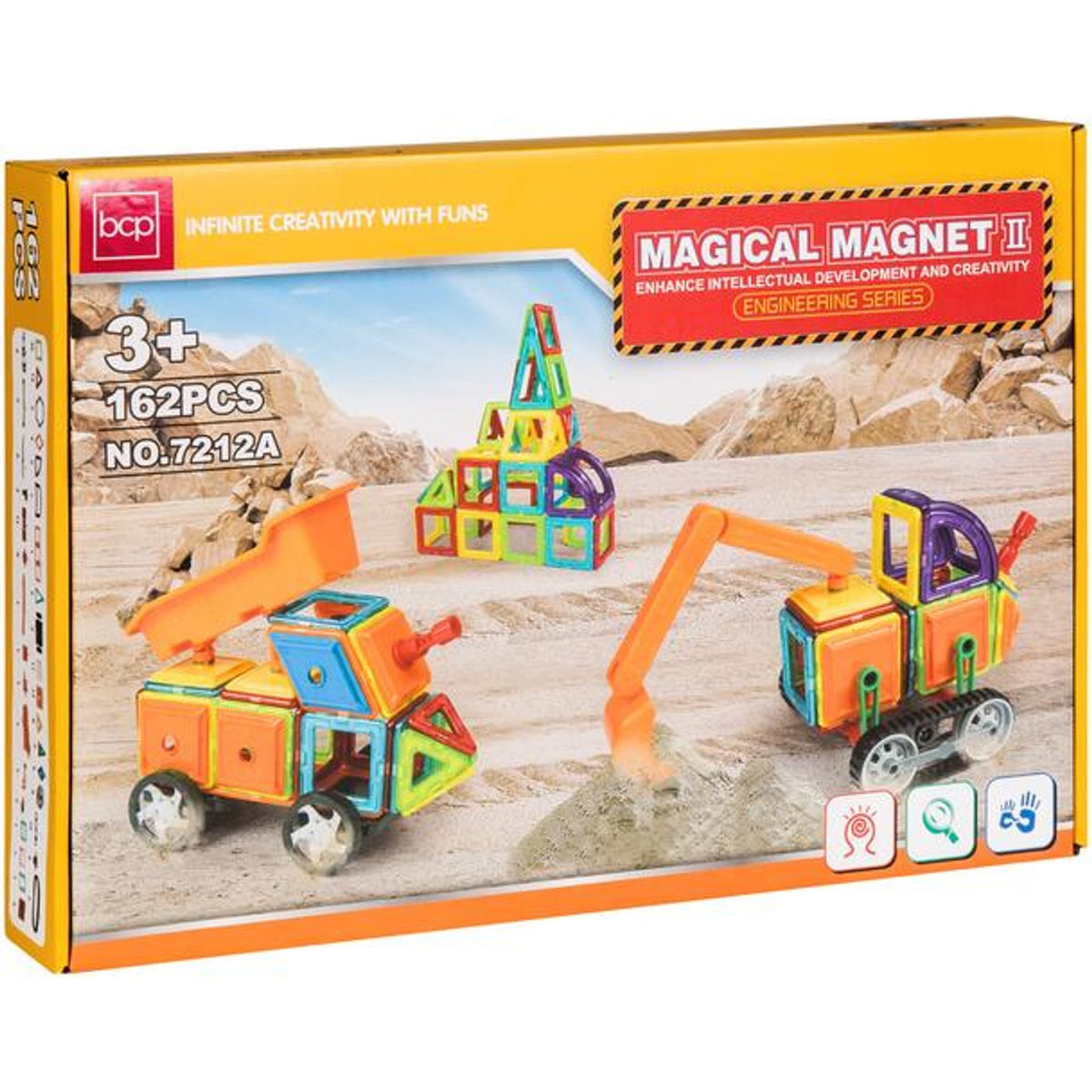 Xinbida Magical Magnetic Blocks 162-Pcs 7212B — image 1