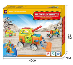 Xinbida Magical Magnetic Blocks 76 - Pcs 7211B - Colorland Toys