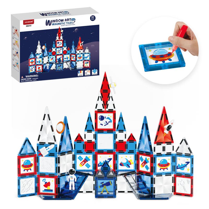 Xinbida Window Art Magnetic Blocks 90 - Pcs X6010 - Colorland Toys