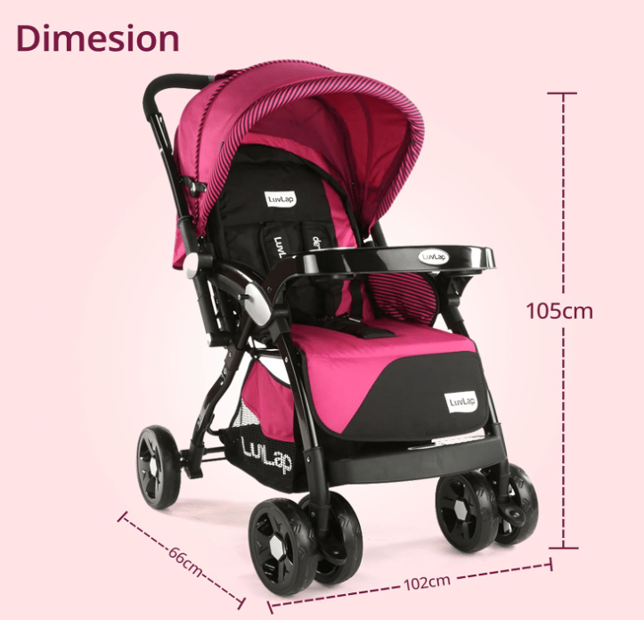 Xplorer Baby Stroller Pink S5000 - Colorland Toys